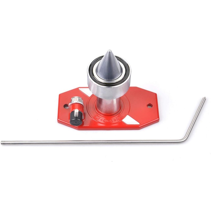 Magnetic Wall Mount Blade Balancer Balancer for All Lawnmower Blades Red