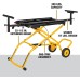 Miter Saw Stand With Wheels, Yellow