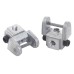 2Pcs Scroll Saw Blades Holders Conversion Accessories Kit,Pin-Less Adapter Metal Blade Clamps Upper/Lower Blade Holders